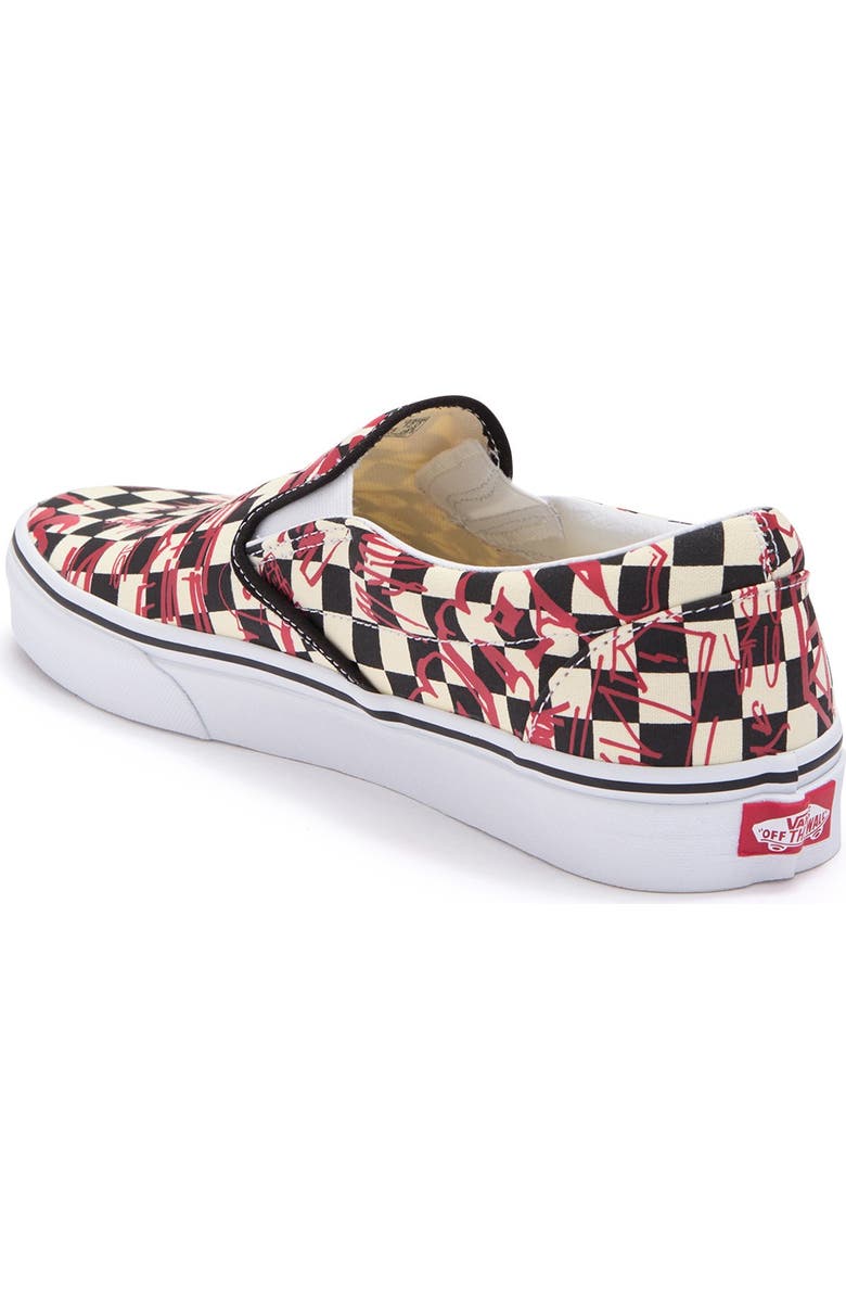 Vans Check Print Crew Classic Crew Slip-On Sneaker, Alternate, color,