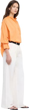 Another Tomorrow Gathered Voile Blouse