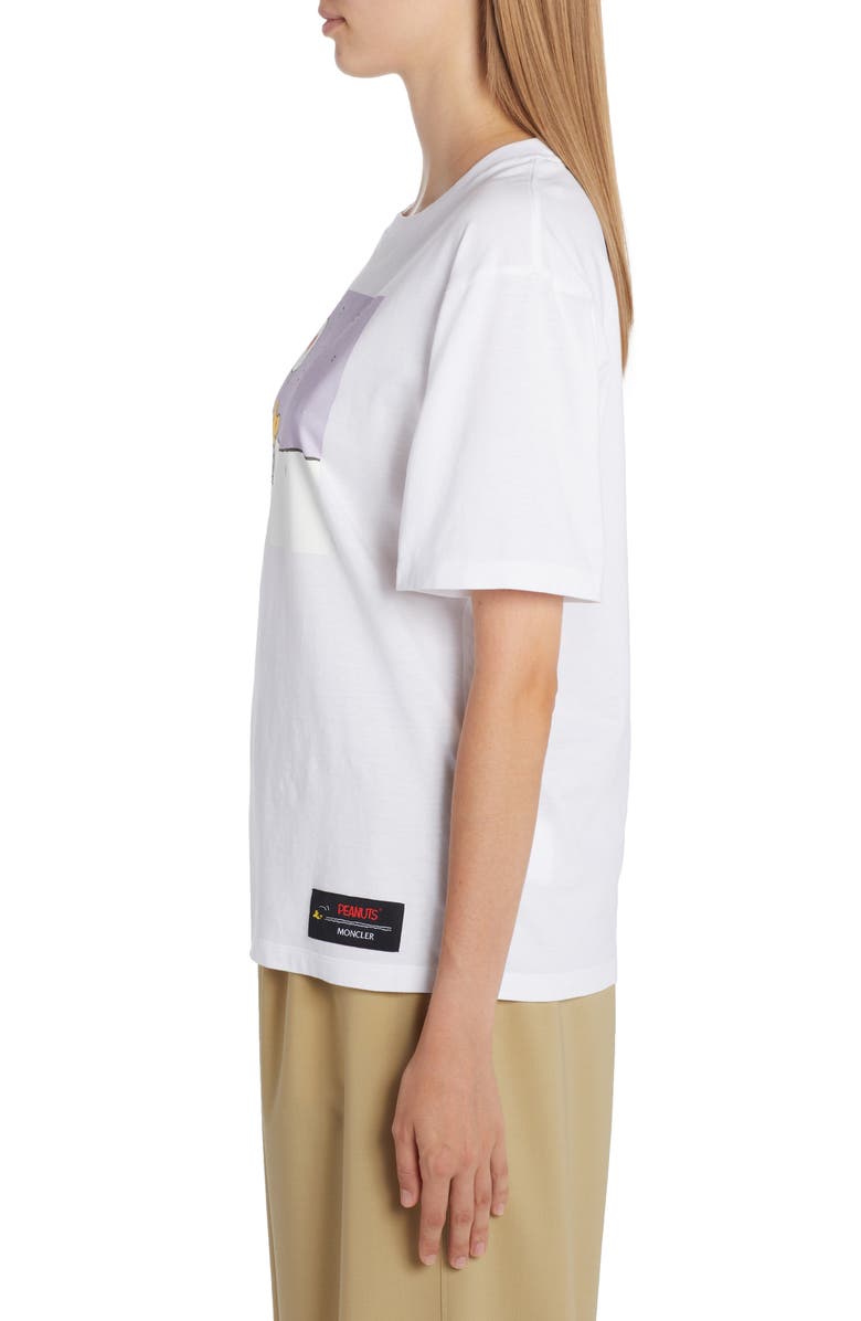 Moncler x Peanuts<sup>®</sup> Woodstock Graphic Tee, Alternate, color, White