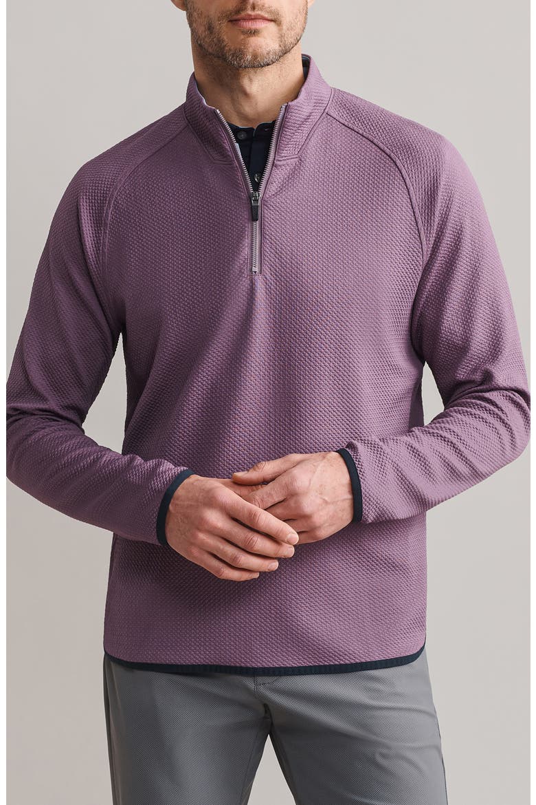 Founders Golf Quarter Zip, Main, color, SHADOW PLUM/TRUE NAVY