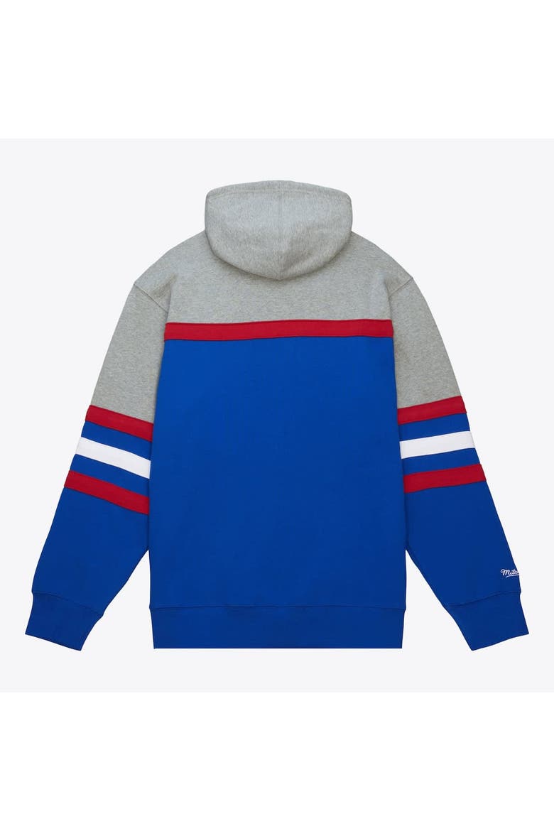 Men's Mitchell & Ness  Royal Philadelphia 76ers Fleece Head Coach Hoodie, Alternate, color, Royal