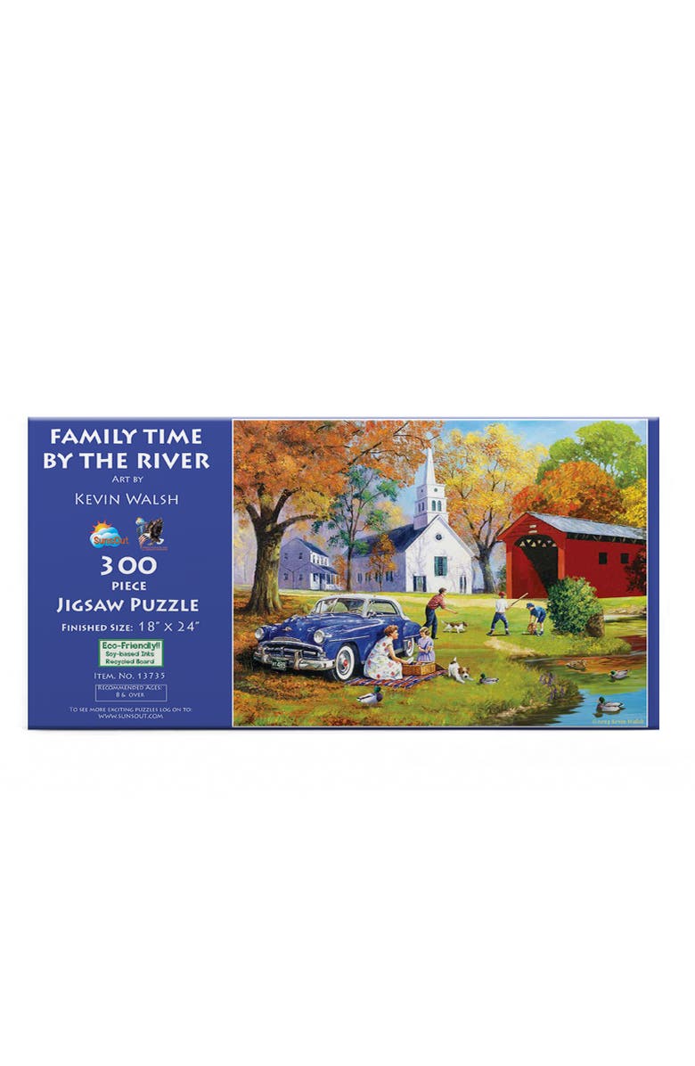 Sunsout Family Time by the River 300 piece Jigsaw Puzzle for Adults, Alternate, color, Multicolor