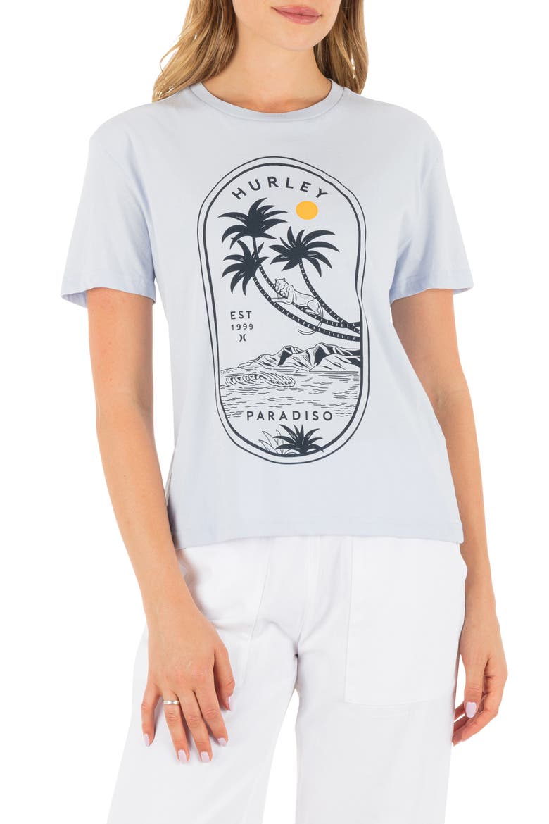 Paradiso Classic Cotton Jersey Graphic T-Shirt, Main, color, ICELAND