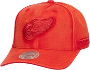 Mitchell & Ness Men's Mitchell & Ness Red Detroit Red Wings Downtown Snow Wash Pro-Crown Adjustable Hat
