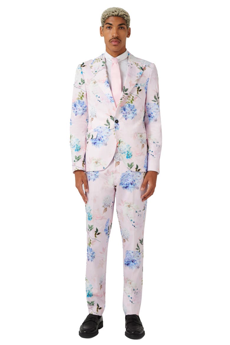 Pickhurst Slim Fit Pink Floral Suit Jacket, Alternate, color, PINK