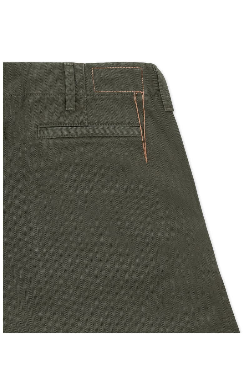 Herringbone Wide Leg Chino Pants, Alternate, color, Green