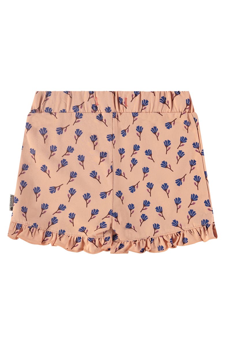 Stains and Stories by Babyface Allover Floral Ruffle Skort, Alternate, color, Salmon