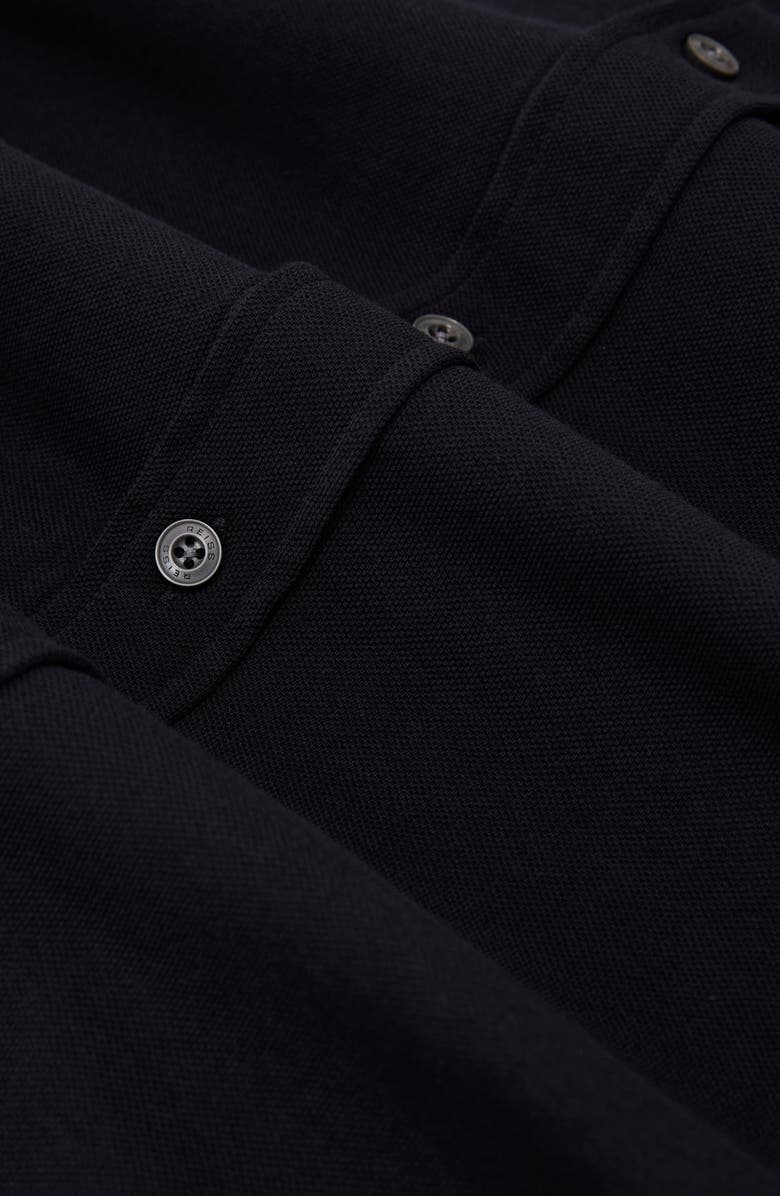 Reiss Dasilva Regular Fit Cotton Button-Up Shirt, Alternate, color, Navy