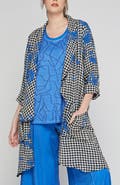 LUUKAA Jax Checkered Gauze Linen Duster