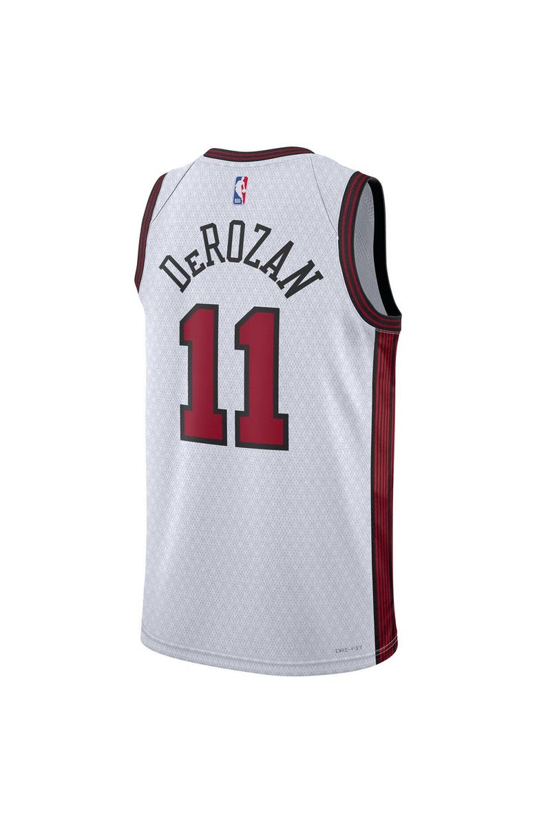 Nike Unisex Nike DeMar DeRozan White Chicago Bulls 2022/23 Swingman Jersey - City Edition, Alternate, color,