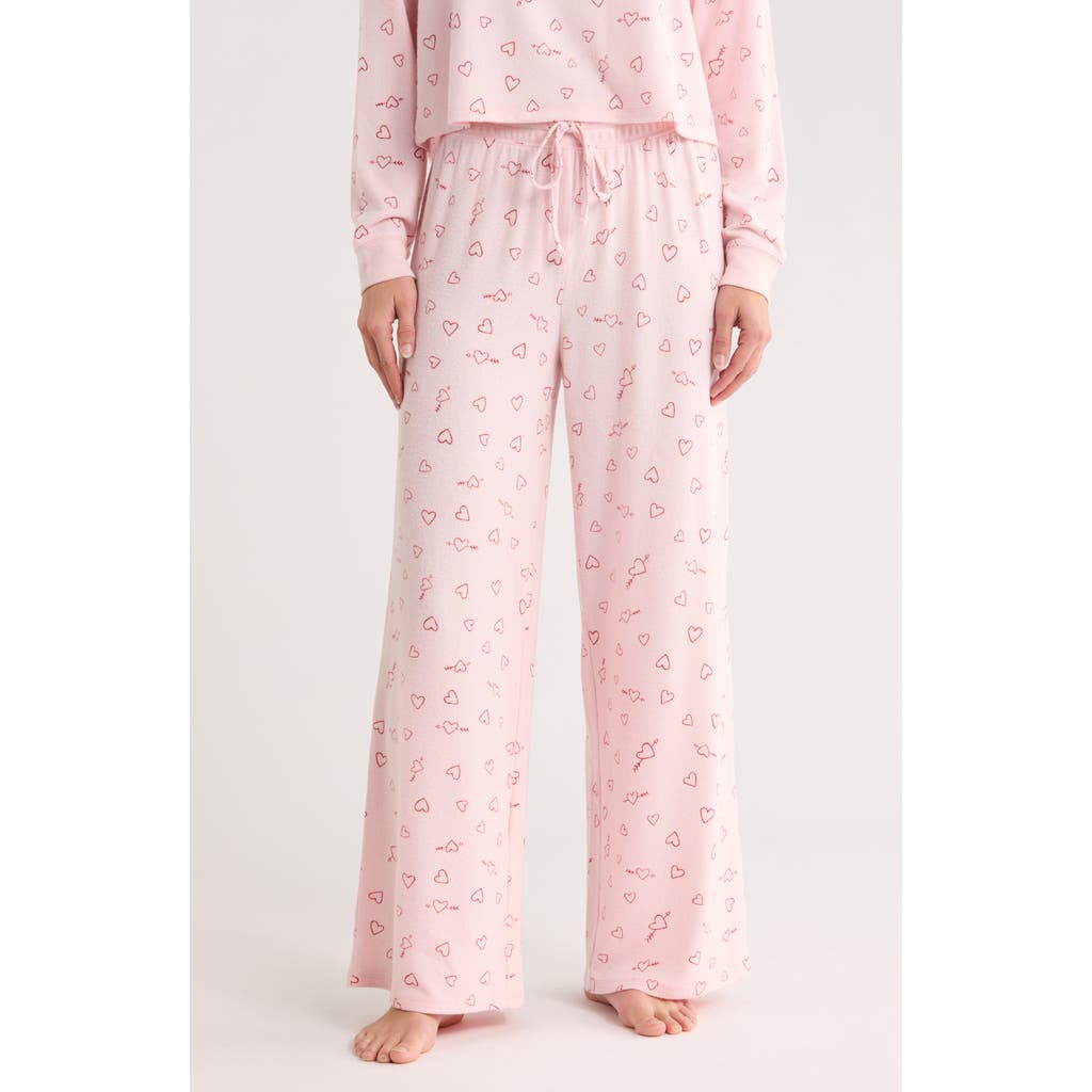 Abound Easy Cozy Wide Leg Pajama Pants In Pink