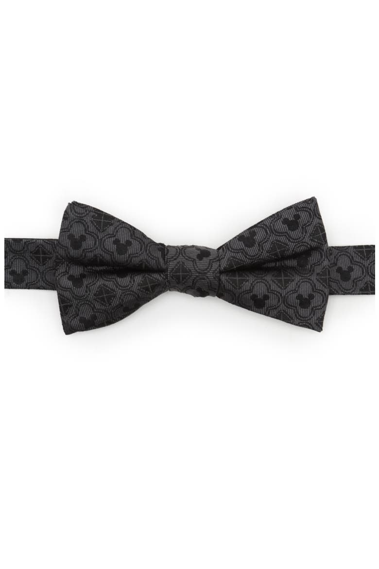 x Disney Mickey Mouse Silk Bow Tie, Main, color, GRAY