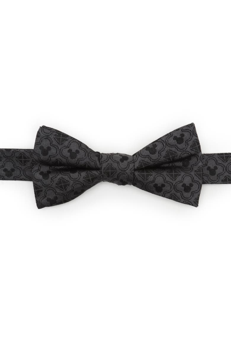 Cufflinks, Inc. x Disney Mickey Mouse Silk Bow Tie, Main, color, Gray