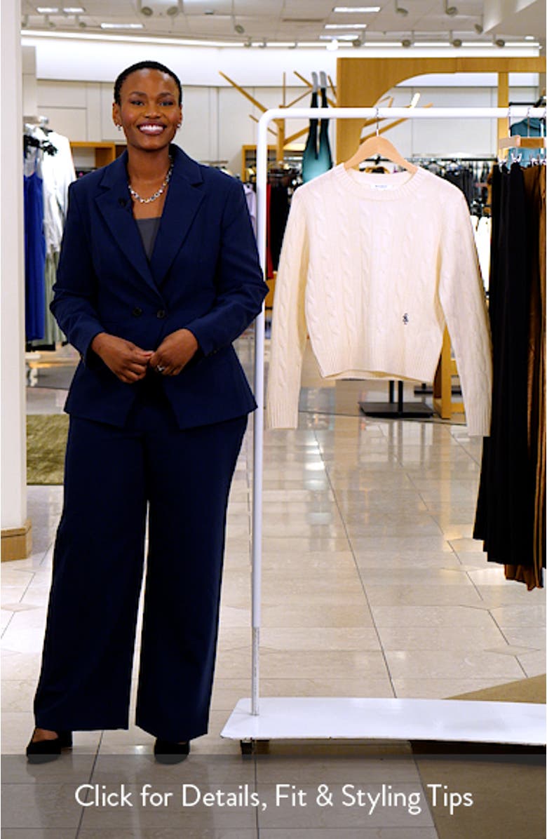 SRC Monogram Cashmere
Wool Cable Knit Sweater, sales video thumbnail