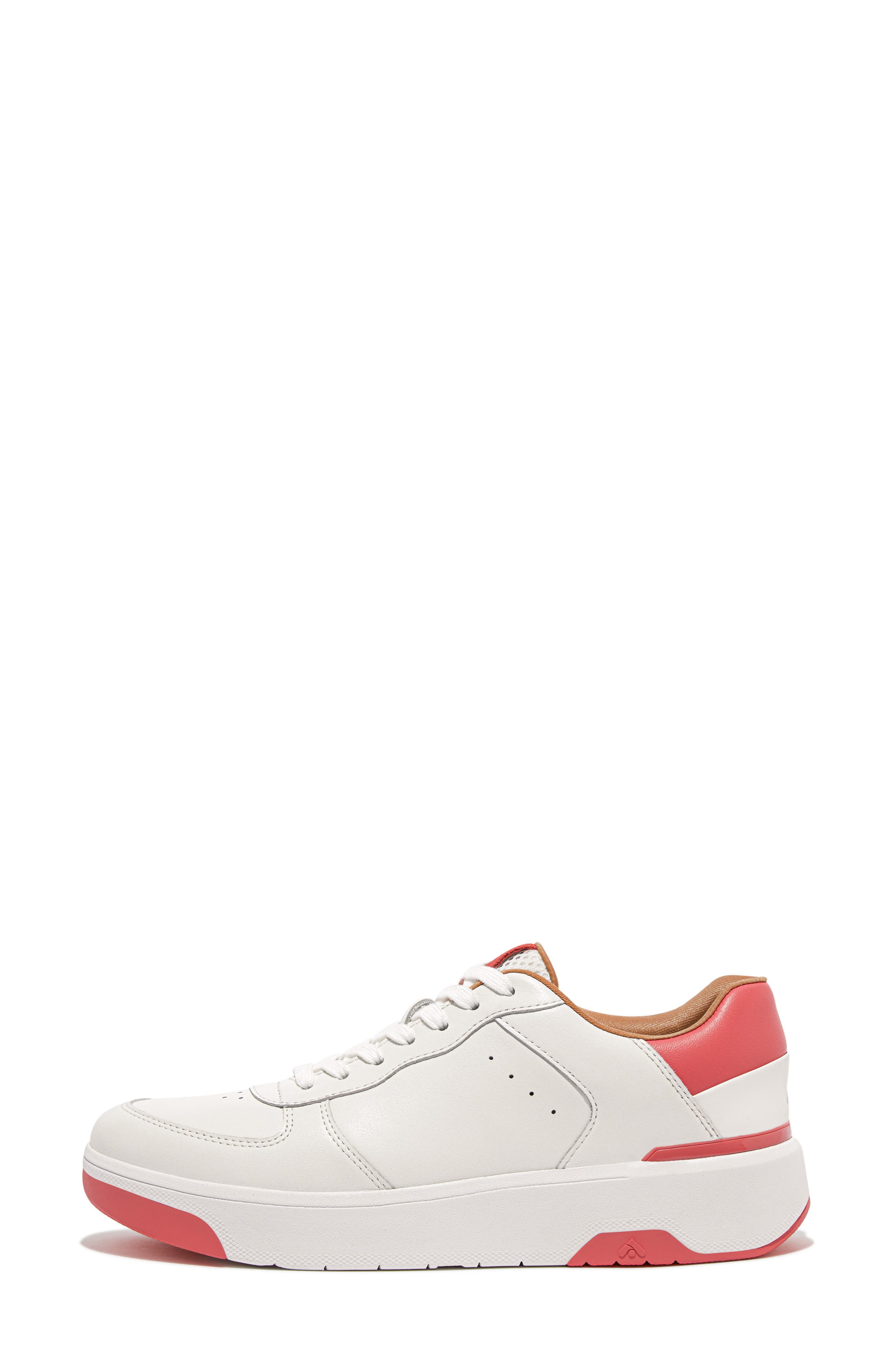 FitFlop Rally Evo Platform Sneaker, Alternate, color, Urban White/Rosy Coral