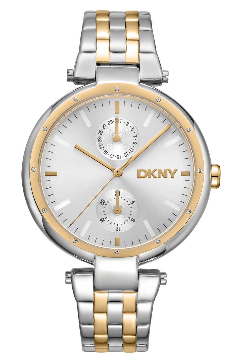 316L Bracelet Watch, Main, color, TWO-TONE SILVER/ GOLD