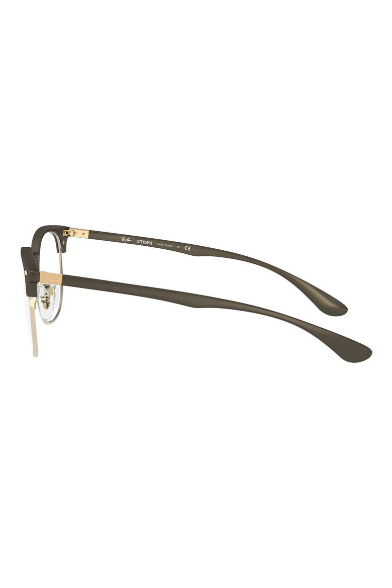 51mm Round Optical Glasses, Alternate, color, BROWN