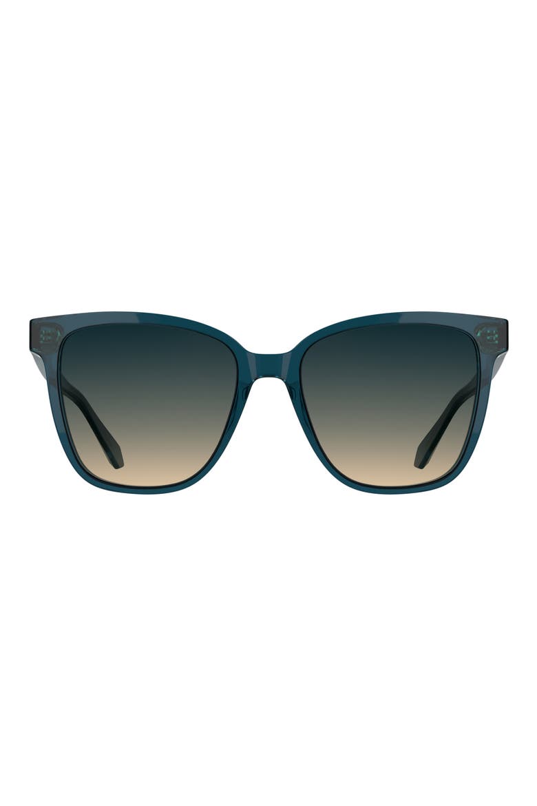 Dira 56mm Rectangular Sunglasses, Main, color, LIGHT BLUE