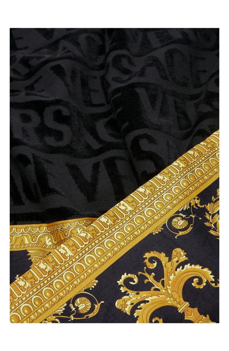 Versace I Heart Baroque Beach Towel, Alternate, color,