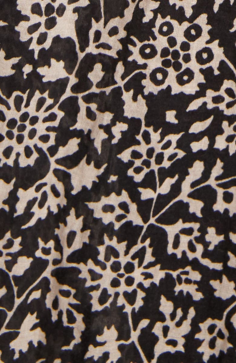 Isabel Marant Étoile Pamias Floral Ruffle Cotton Blouse, Alternate, color, 