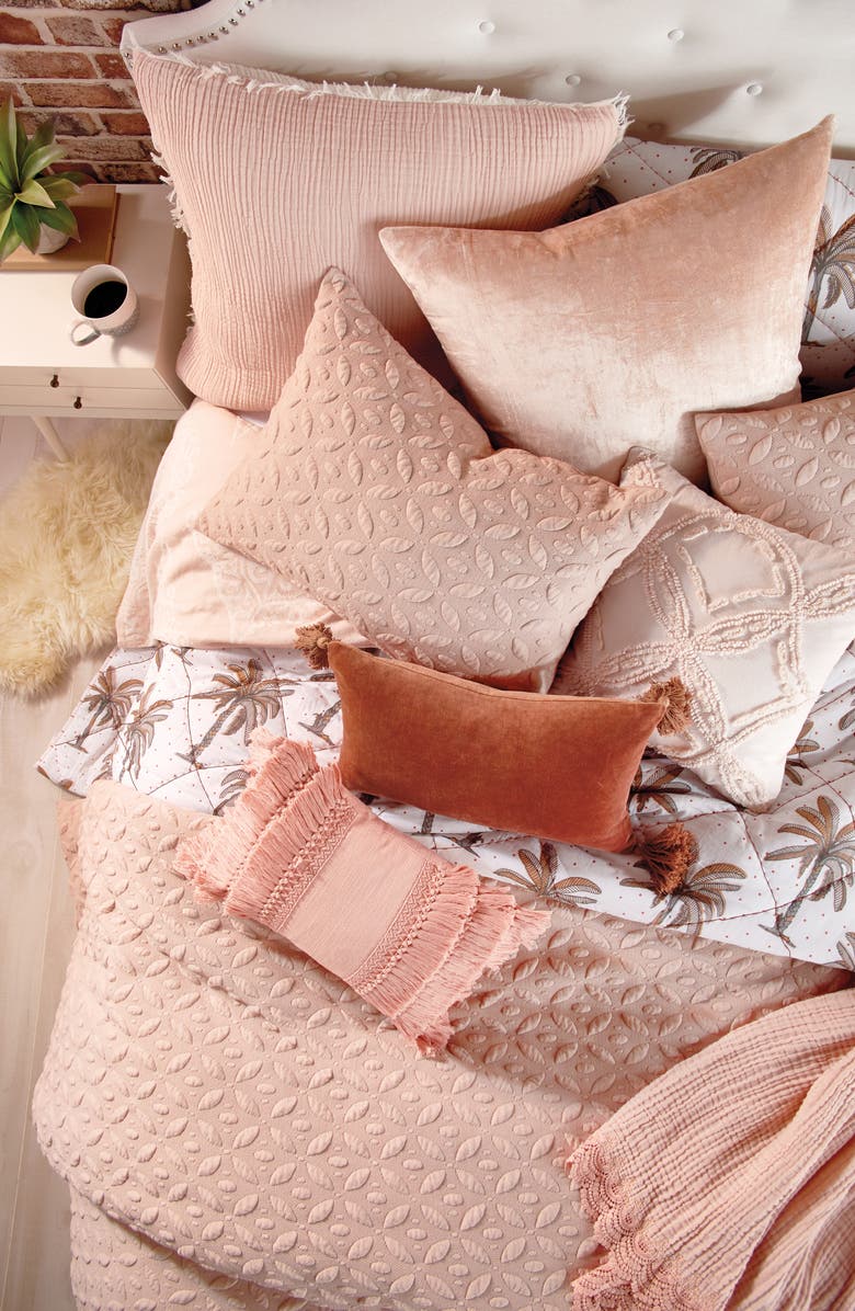 Peri Home Velvet Tassel Accent Pillow, Alternate, color,