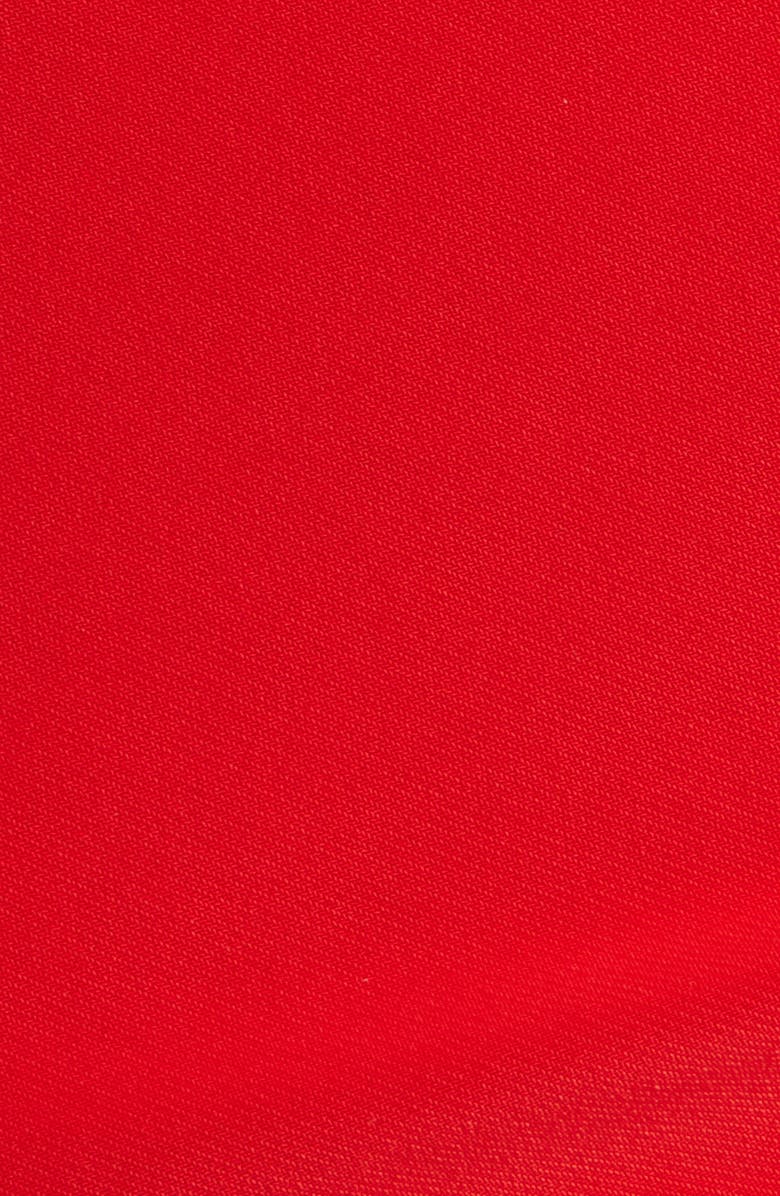 Eliza J Draped One-Shoulder Gown, Alternate, color, Poppy