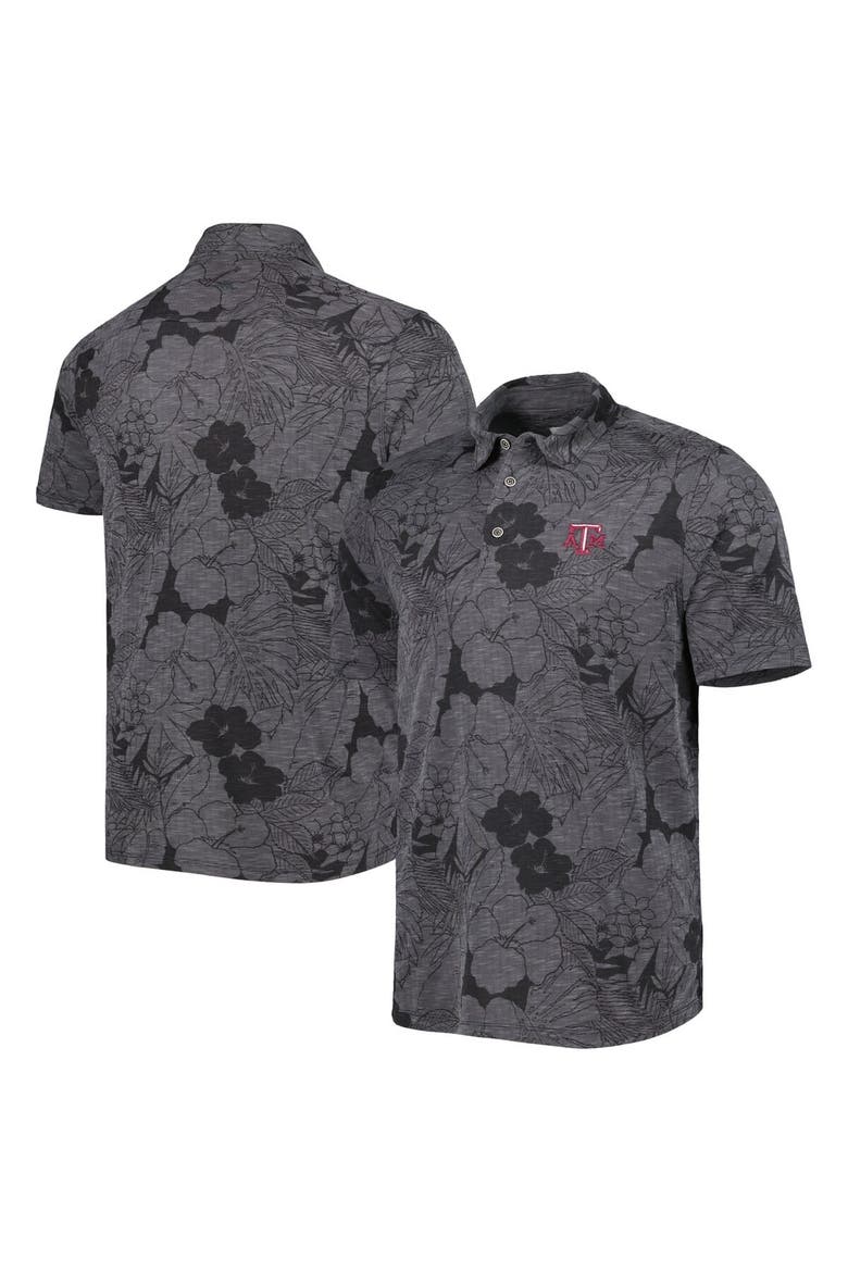 Men's Tommy Bahama Black Texas A&M Aggies Miramar Blooms Polo, Main, color, Black