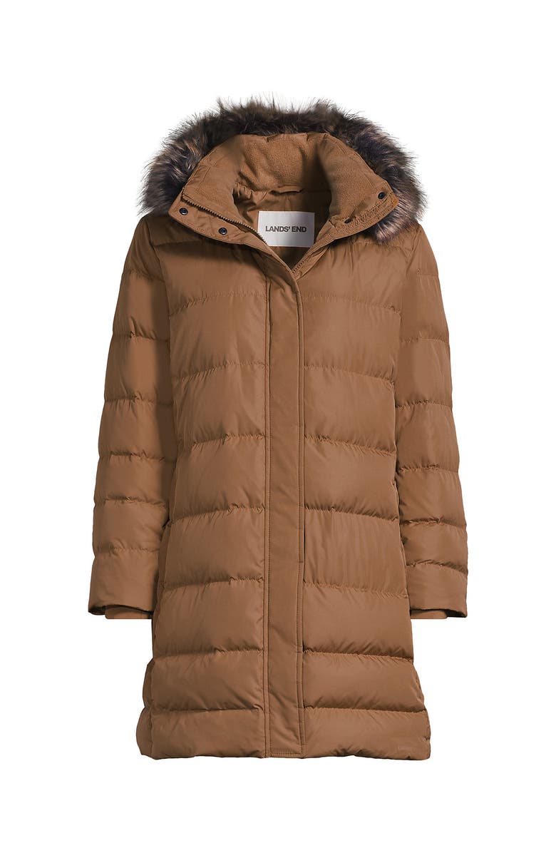 Lands' End Down Winter Coat, Alternate, color, Toasted Peanut