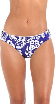 Sunshine 79 Floral Shirred Side Bikini Bottoms
