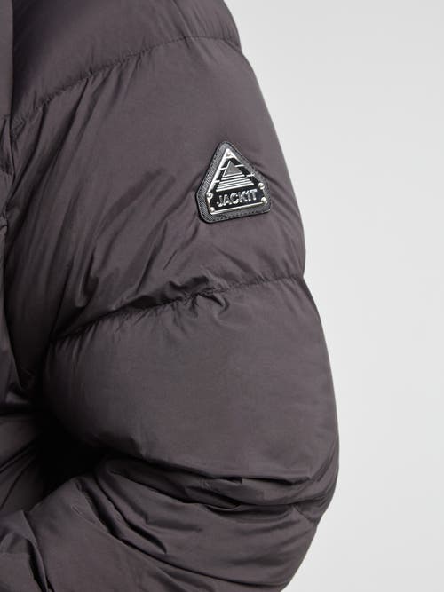 Jack1t Cloud Ultra Long Puffer Down Coat In Black