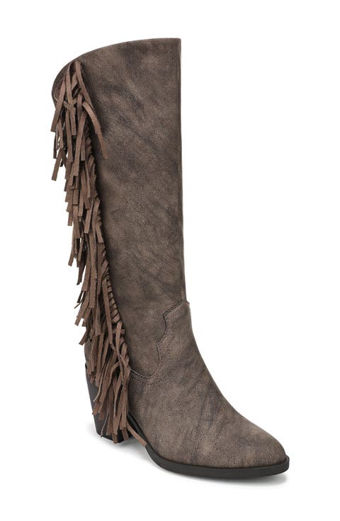 Criss 2 Fringe Knee High Boot (Women)