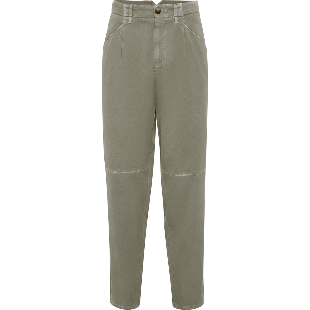 Brunello Cucinelli Ergonomic Trousers In Green