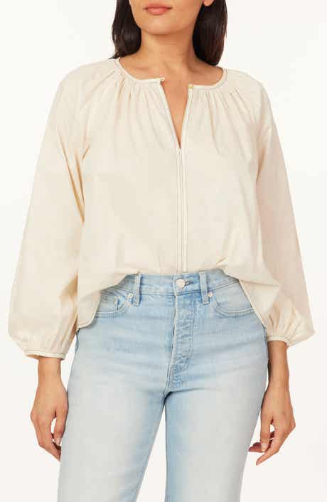 Scotch & Soda Topstitch Peasant Top