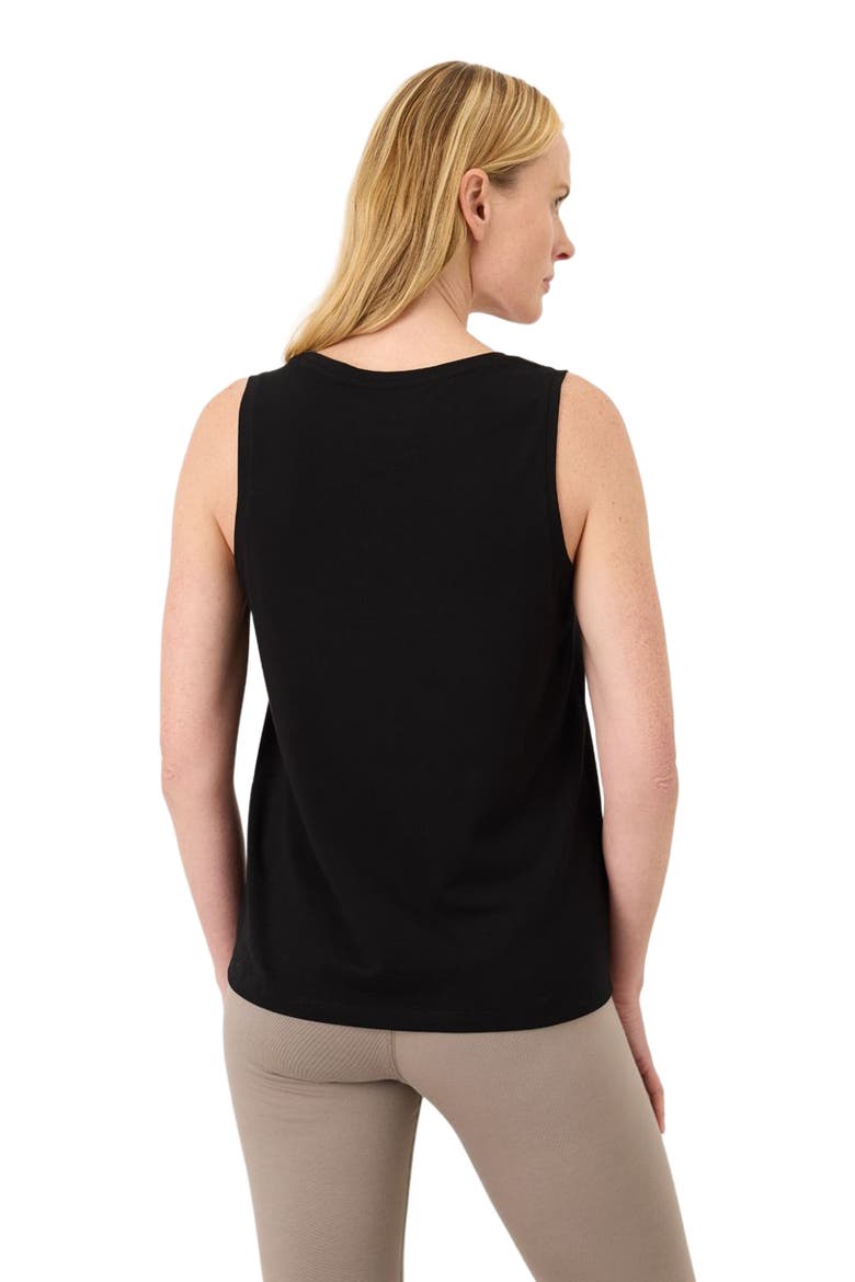 Luxe Essential Scoop Neck Tank Made With Organic Cotton, Alternate, color, Black