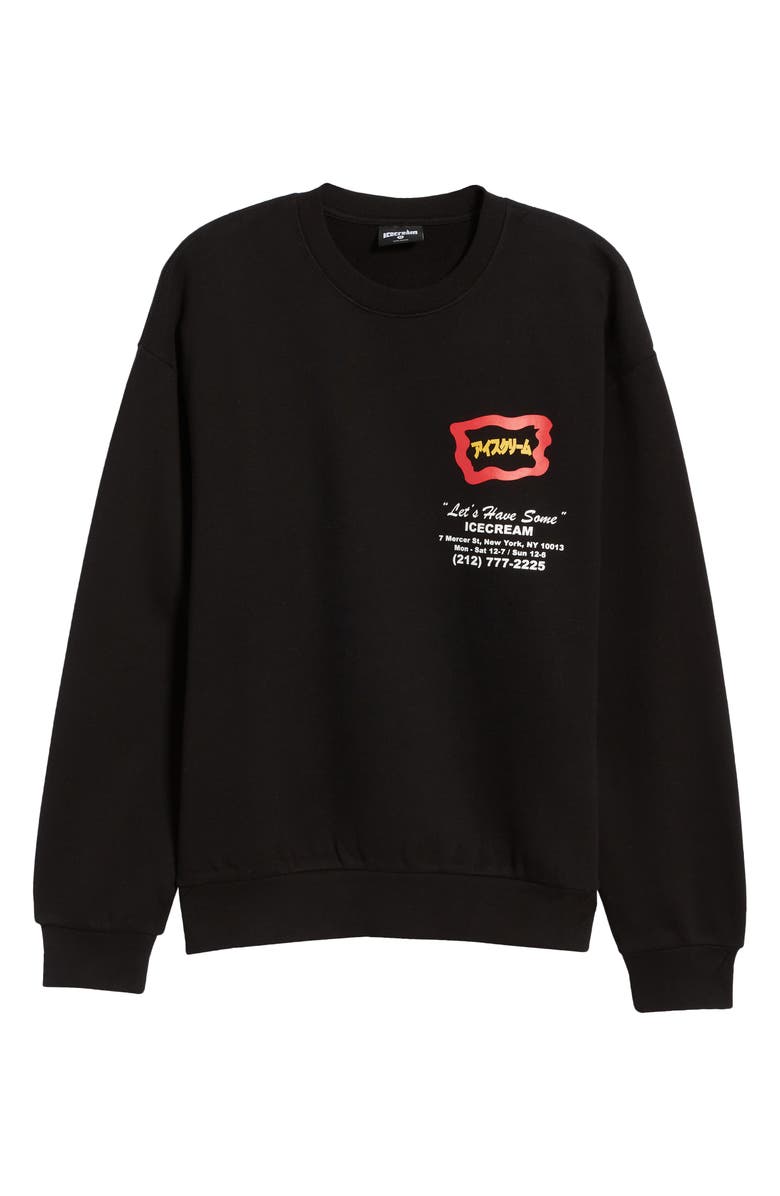 ICECREAM Men's Storefront Cotton Graphic Sweatshirt, Alternate, color, 