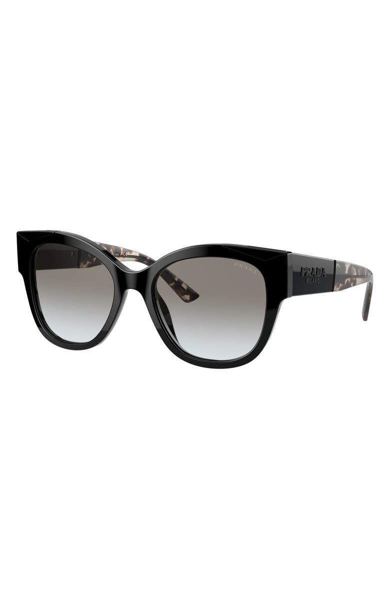 Prada 54mm Gradient Rectangular Sunglasses, Alternate, color, 