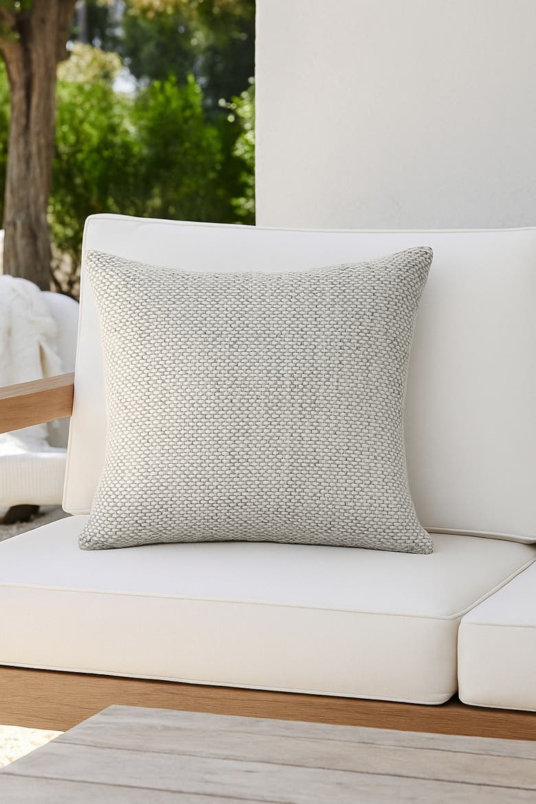 Shoreline Grid Pillow, Alternate, color, Light Grey