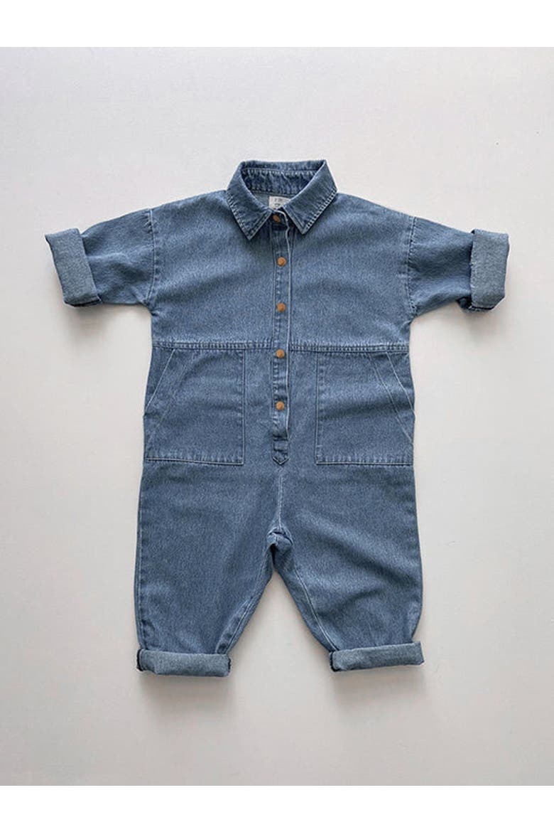 The Denim Boiler Suit, Main, color, light denim