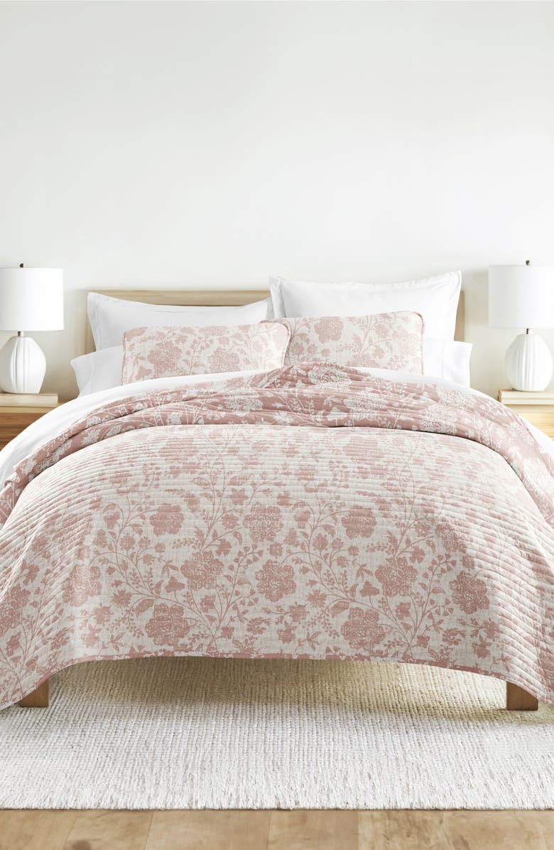 HOMESPUN Pattern Reversible Quilt & Sham Set, Alternate, color, 