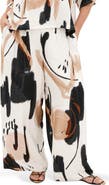 City Chic Alexi Exhibit Print Wide Leg Pants