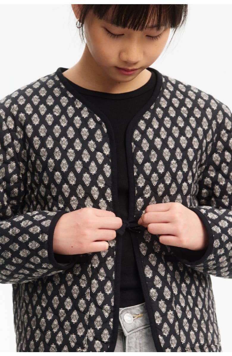 H&M Quilted Cotton Jacket, Alternate, color, Dark Gray/Patterned