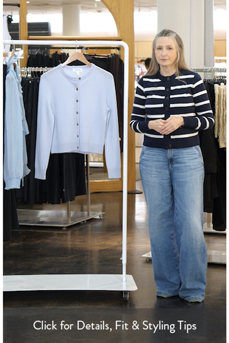Cashmere Crewneck Cardigan video