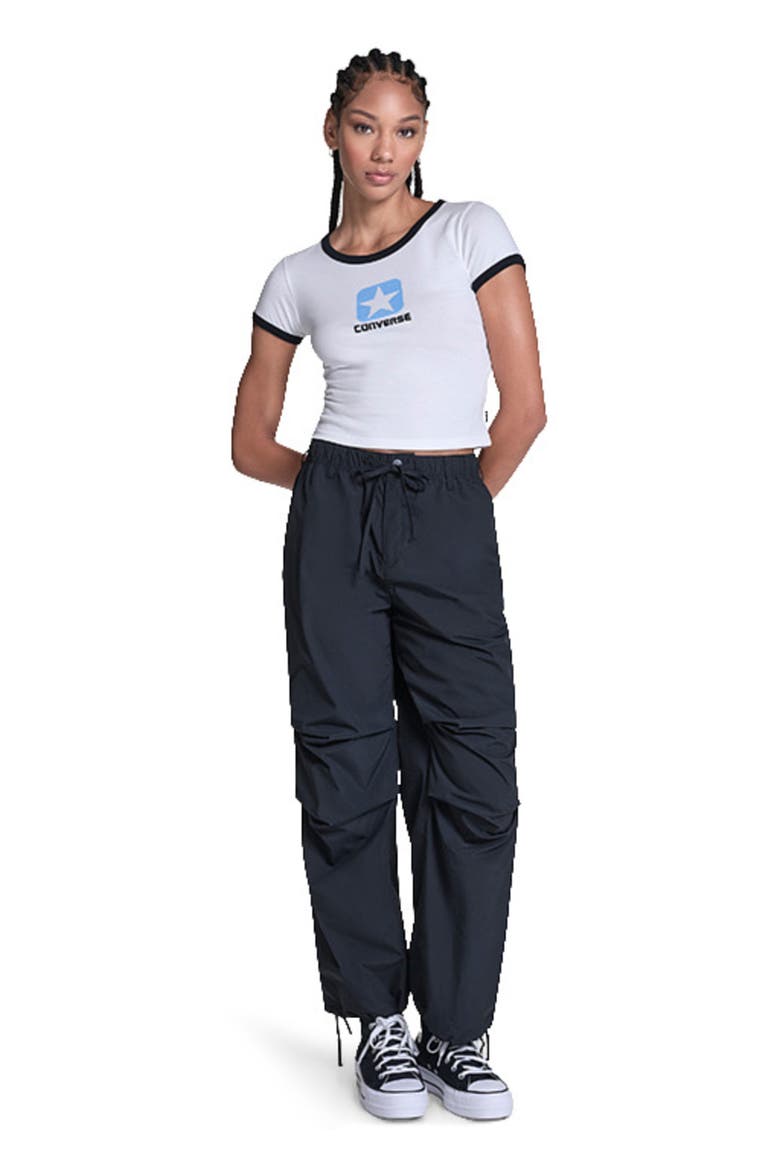 Loose-Fit Tech Pants, Alternate, color, CONVERSE BLACK
