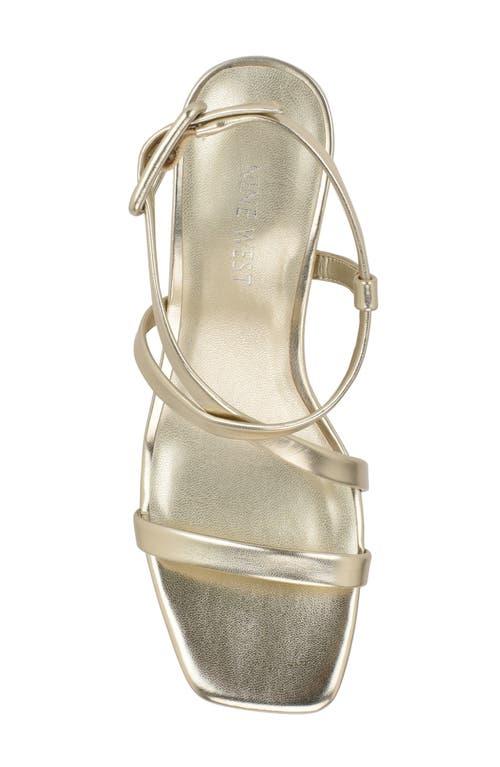 Nine West Hinell Kitten Heel Sandal In Gold 710