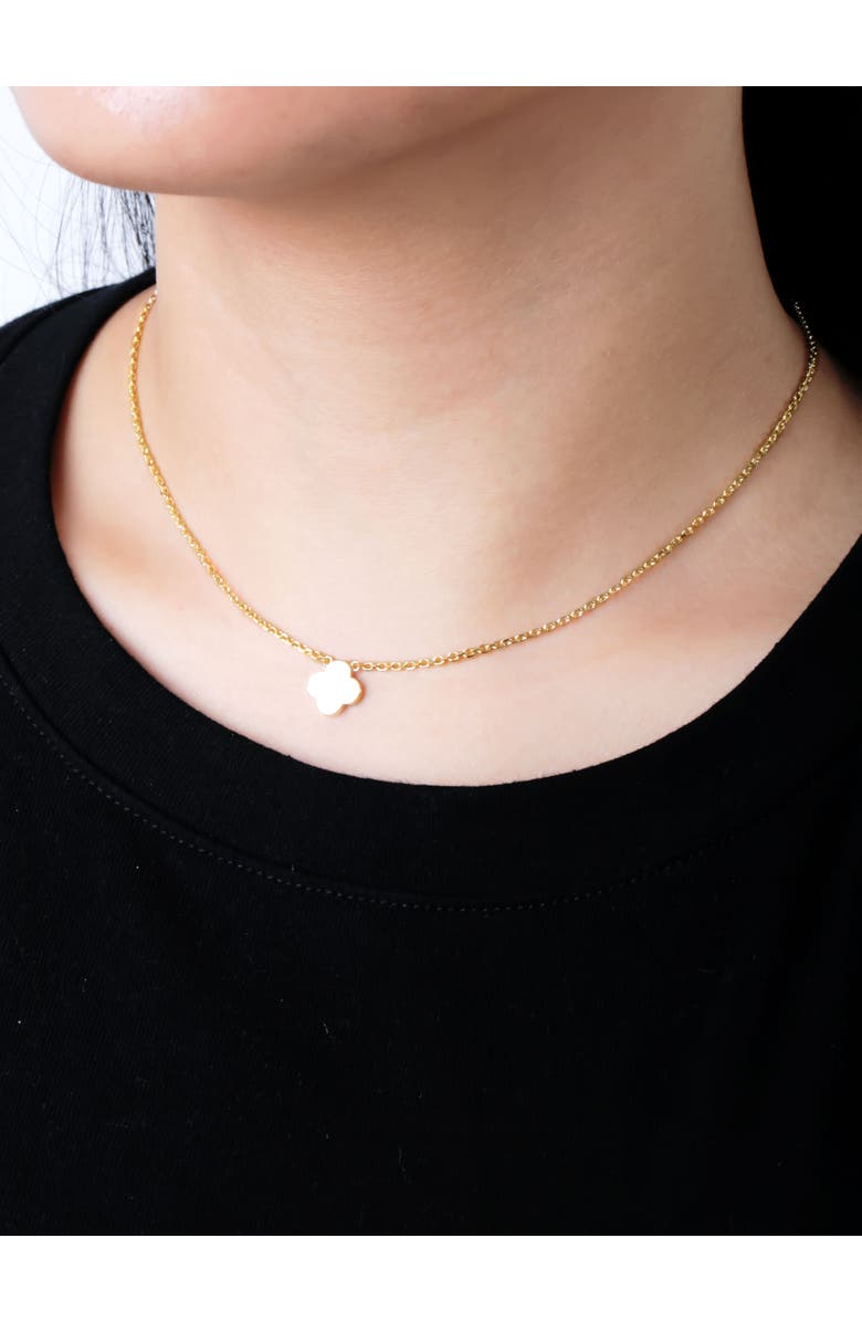 DEVATA Clover Chain Necklace in 14K Gold, 10mm, Alternate, color, Yellow Gold