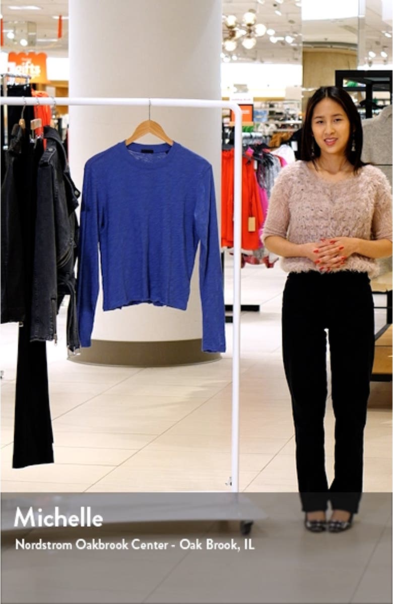 Destroyed Long Sleeve Slub Jersey Tee, sales video thumbnail