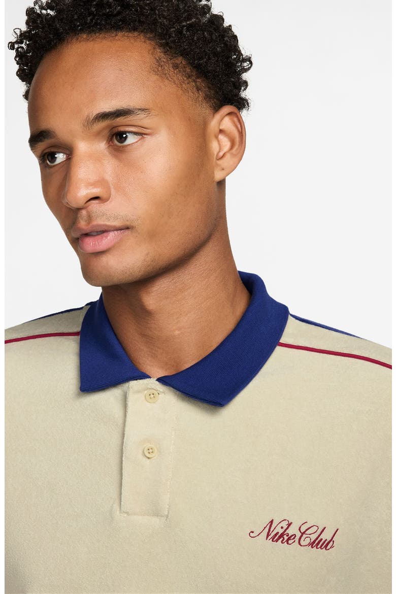Sportswear Club Polo, Alternate, color, LIGHT KHAKI/ DEEP ROYAL BLUE
