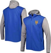 DUNBROOKE Men's Dunbrooke Royal/Heather Gray New York Mets Alpha Full-Zip Jacket