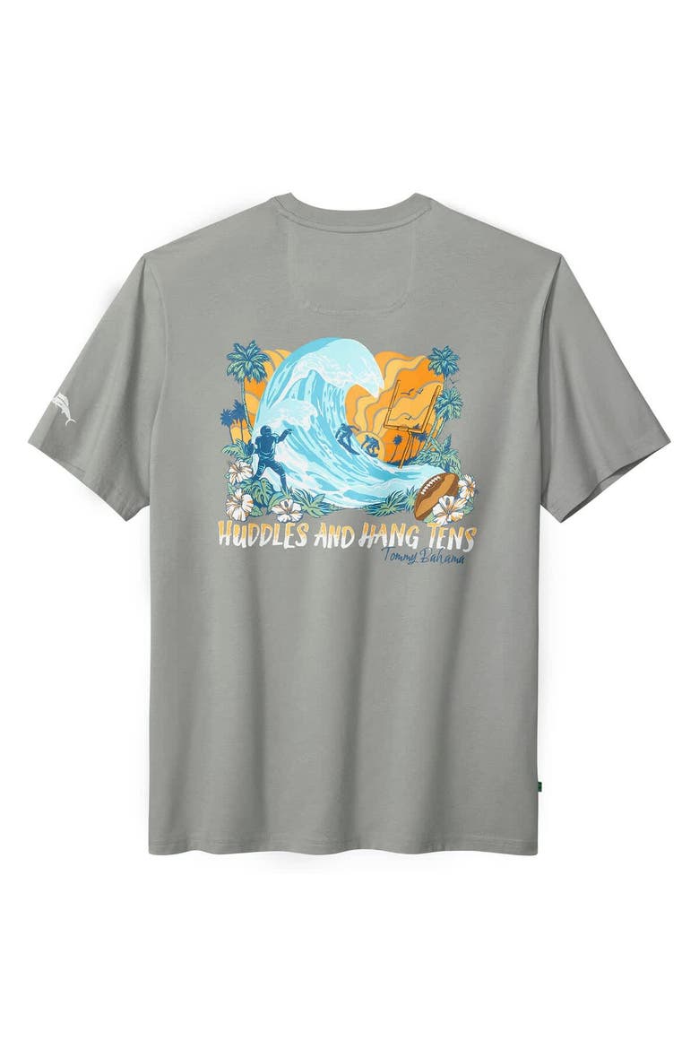 Men's Tommy Bahama  Gray Kansas City Chiefs Huddle & Hang Tens T-Shirt, Alternate, color, Gray