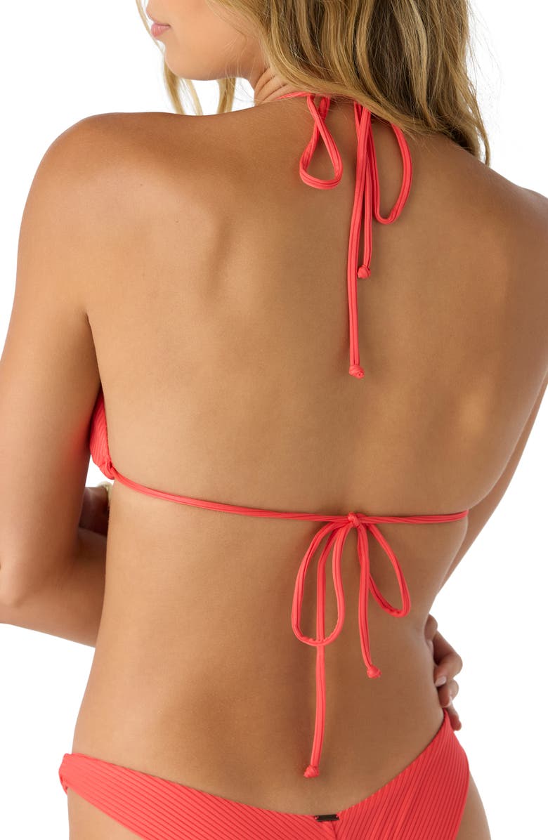 O'Neill Saltwater Solids Madrid Rib Bikini Top, Alternate, color, 